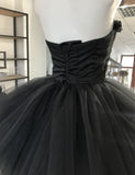 Sweetheart Corset Tulle Strapless Prom Dress HZ1024