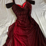 Party Dresses Under $160??Elegant Purple Glitter Ruffled Chiffon Prom Dresses HZ1024