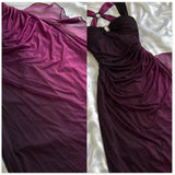 dresses under $160||Elegant Gradient Navy Blue Sheath Spaghetti Straps Sparkling Chiffon Prom Dress for Party HZ1024