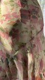 Printed Chiffon Sequin Mermaid Formal Dresses Spaghetti Strap Vintage Evening Dress HZ1024