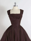 A-Line Short Prom Dresses, Brown Short Homecoming Dress HZ1024