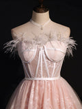 sweetheart neck tulle short prom dress pink tulle homecoming dress HZ1024